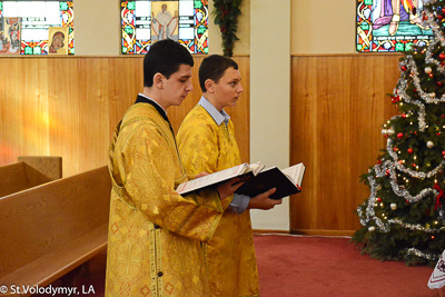 Greeting His Eminence Archbishop Daniel. Holy Liturgy Name of the Lord, St. Basil the Great.