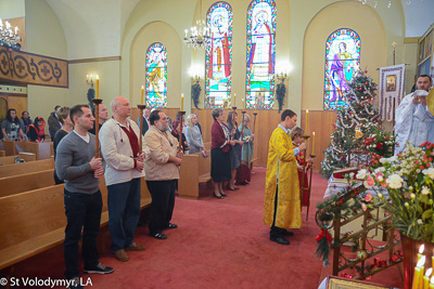 Greeting His Eminence Archbishop Daniel. Holy Liturgy Name of the Lord, St. Basil the Great.