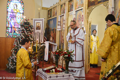 Greeting His Eminence Archbishop Daniel. Holy Liturgy Name of the Lord, St. Basil the Great.