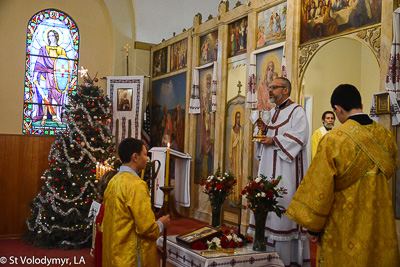 Greeting His Eminence Archbishop Daniel. Holy Liturgy Name of the Lord, St. Basil the Great.