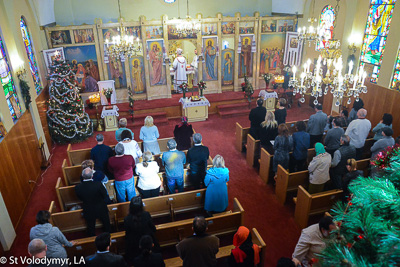 Greeting His Eminence Archbishop Daniel. Holy Liturgy Name of the Lord, St. Basil the Great.