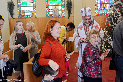 Greeting His Eminence Archbishop Daniel. Holy Liturgy Name of the Lord, St. Basil the Great.