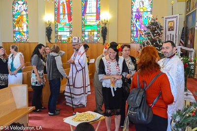 Greeting His Eminence Archbishop Daniel. Holy Liturgy Name of the Lord, St. Basil the Great.