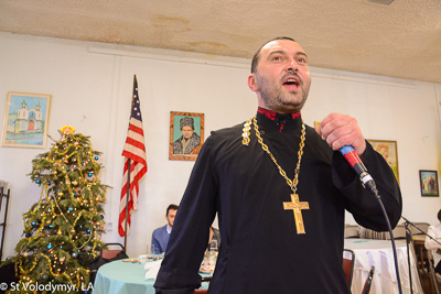 Greeting His Eminence Archbishop Daniel. Holy Liturgy Name of the Lord, St. Basil the Great.