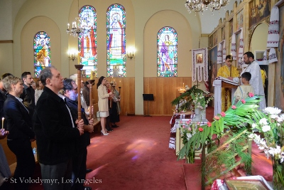 Divine Liturgy and Blessing of Baskets. Parish Easter Breakfast