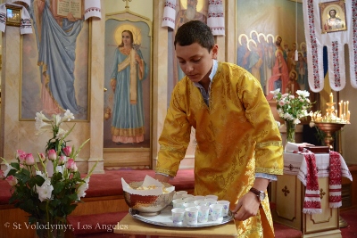 Divine Liturgy and Blessing of Baskets. Parish Easter Breakfast