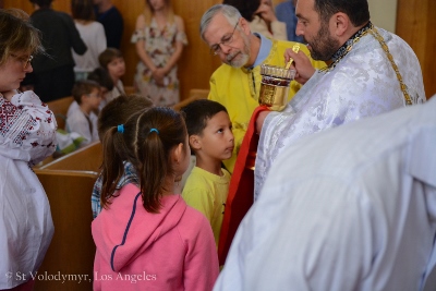 Divine Liturgy and Blessing of Baskets. Parish Easter Breakfast