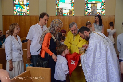 Divine Liturgy and Blessing of Baskets. Parish Easter Breakfast