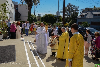 Divine Liturgy and Blessing of Baskets. Parish Easter Breakfast