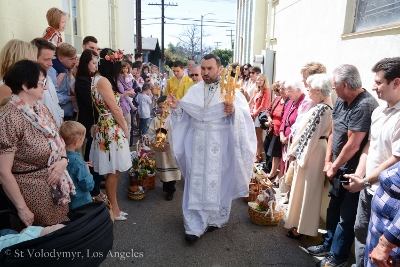 Divine Liturgy and Blessing of Baskets. Parish Easter Breakfast