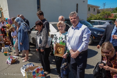 Утреня Пасхи і освячення великодних кошиків. Парафіяльний святковий сніданок