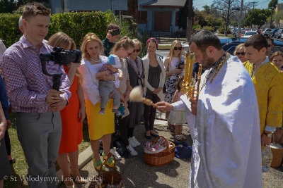 Divine Liturgy and Blessing of Baskets. Parish Easter Breakfast