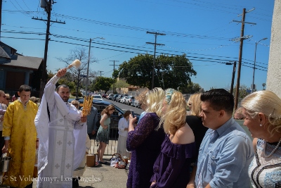 Divine Liturgy and Blessing of Baskets. Parish Easter Breakfast