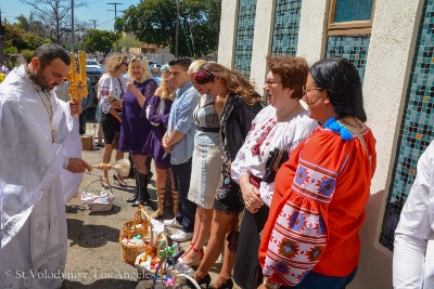 Divine Liturgy and Blessing of Baskets. Parish Easter Breakfast