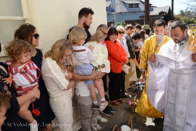 Divine Liturgy and Blessing of Baskets. Parish Easter Breakfast