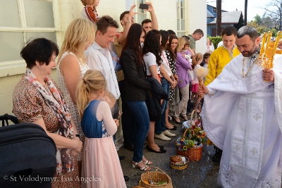 Divine Liturgy and Blessing of Baskets. Parish Easter Breakfast