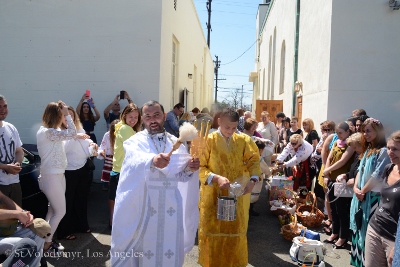 Divine Liturgy and Blessing of Baskets. Parish Easter Breakfast