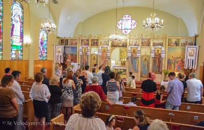 Храмове свято Цекрви Святого Володимира в Лос Анжелесі