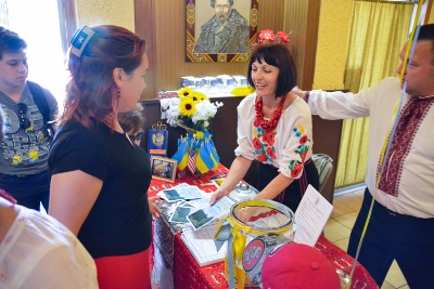 Celebrating the 26th anniversary of Ukrainian Independence.  Festive concert and dinner in Ukrainian Cultural Center.