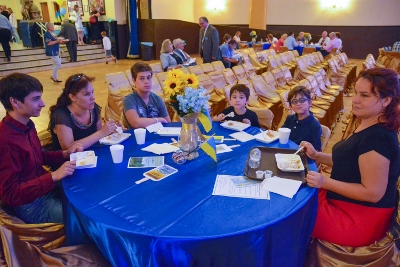 Celebrating the 26th anniversary of Ukrainian Independence.  Festive concert and dinner in Ukrainian Cultural Center.