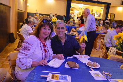 Celebrating the 26th anniversary of Ukrainian Independence.  Festive concert and dinner in Ukrainian Cultural Center.