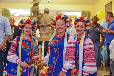 Celebrating the 26th anniversary of Ukrainian Independence.  Festive concert and dinner in Ukrainian Cultural Center.