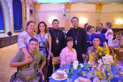 Celebrating the 26th anniversary of Ukrainian Independence.  Festive concert and dinner in Ukrainian Cultural Center.