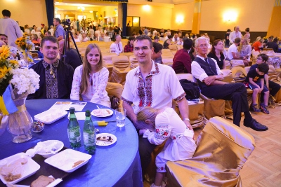 Celebrating the 26th anniversary of Ukrainian Independence.  Festive concert and dinner in Ukrainian Cultural Center.