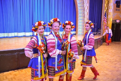 Celebrating the 26th anniversary of Ukrainian Independence.  Festive concert and dinner in Ukrainian Cultural Center.