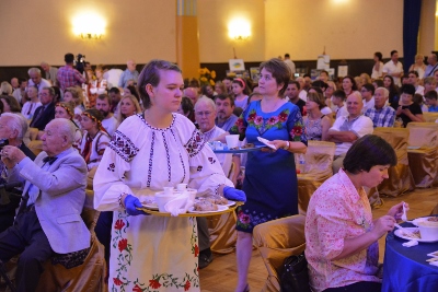 Celebrating the 26th anniversary of Ukrainian Independence.  Festive concert and dinner in Ukrainian Cultural Center.