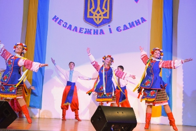 Celebrating the 26th anniversary of Ukrainian Independence.  Festive concert and dinner in Ukrainian Cultural Center.