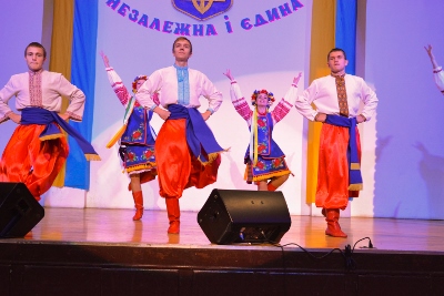 Celebrating the 26th anniversary of Ukrainian Independence.  Festive concert and dinner in Ukrainian Cultural Center.