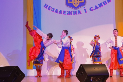 Celebrating the 26th anniversary of Ukrainian Independence.  Festive concert and dinner in Ukrainian Cultural Center.