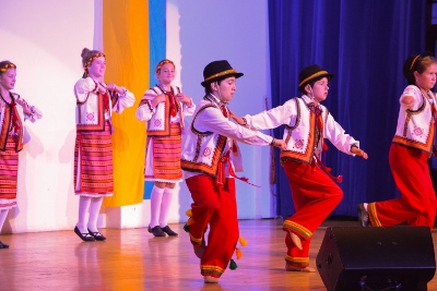 Celebrating the 26th anniversary of Ukrainian Independence.  Festive concert and dinner in Ukrainian Cultural Center.