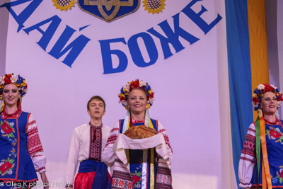 Celebrating the 27th anniversary of Ukrainian Independence.  Festive concert and dinner in Ukrainian Cultural Center.