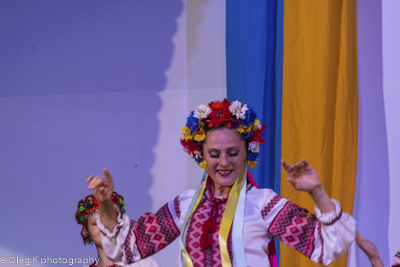 Celebrating the 27th anniversary of Ukrainian Independence.  Festive concert and dinner in Ukrainian Cultural Center.