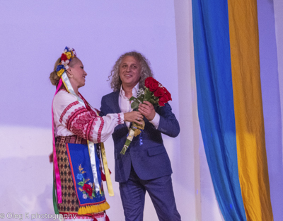 Celebrating the 27th anniversary of Ukrainian Independence.  Festive concert and dinner in Ukrainian Cultural Center.