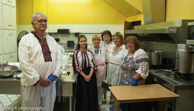 Celebrating the 27th anniversary of Ukrainian Independence.  Festive concert and dinner in Ukrainian Cultural Center.