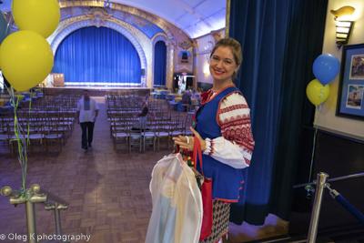 Celebrating the 27th anniversary of Ukrainian Independence.  Festive concert and dinner in Ukrainian Cultural Center.