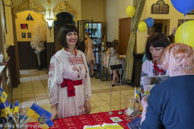 Celebrating the 27th anniversary of Ukrainian Independence.  Festive concert and dinner in Ukrainian Cultural Center.