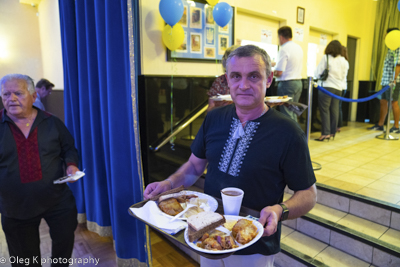 Celebrating the 27th anniversary of Ukrainian Independence.  Festive concert and dinner in Ukrainian Cultural Center.