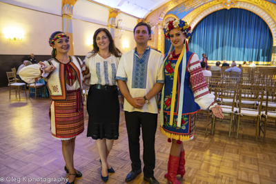 Celebrating the 27th anniversary of Ukrainian Independence.  Festive concert and dinner in Ukrainian Cultural Center.