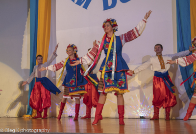 Celebrating the 27th anniversary of Ukrainian Independence.  Festive concert and dinner in Ukrainian Cultural Center.