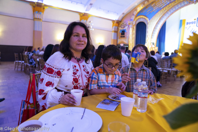 Celebrating the 27th anniversary of Ukrainian Independence.  Festive concert and dinner in Ukrainian Cultural Center.