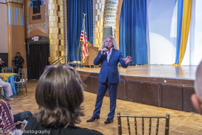 Celebrating the 27th anniversary of Ukrainian Independence.  Festive concert and dinner in Ukrainian Cultural Center.