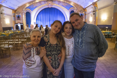 Celebrating the 27th anniversary of Ukrainian Independence.  Festive concert and dinner in Ukrainian Cultural Center.