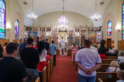 Divine Liturgy and Blessing of Baskets. 