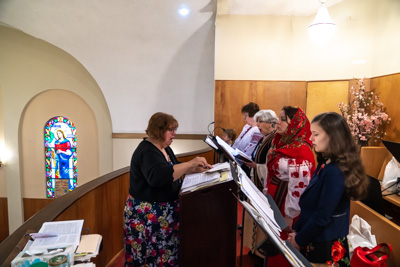 Divine Liturgy and Blessing of Baskets. 