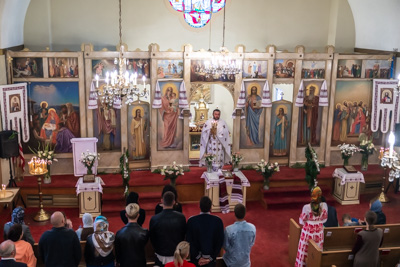 Divine Liturgy and Blessing of Baskets. 