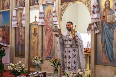 Divine Liturgy and Blessing of Baskets. 